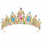 Didder Braut-Tiara für Frauen, Kristallkrone, Prinzessinnenkrone für Mädchen, Halloween, Style 1