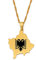 Halskette Anhänger Schmuck Serbien Kosovo Anhänger Halsketten für Frauen Mädchen Gold Farbe Schmuck Halsketten Weihnachten Geburtstag Geschenk