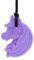 ARK® Kauhalskette in verschiedenen Stärken und Formen mit einstellbarer Abreißleine und ATC Pflegeanleitung - Sensory Halskette, Beißblock, Kauen, Zahnen, Autismus (Einhorn, extra fest lavendel)