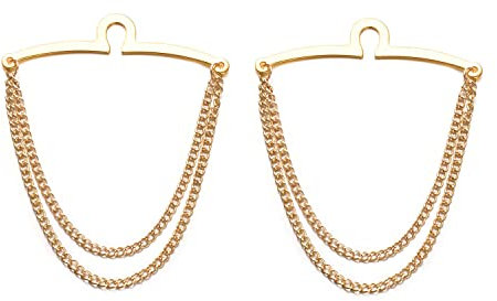 RunootPR Krawatten kette Gold krawattennadel Set Personalisiert für Herren Krawattenkette Schmuck Geschenk