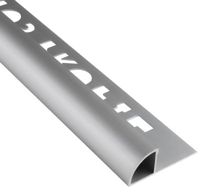 Alu Viertelkreis Profil Fliesenschiene silber matt L270cm 8mm