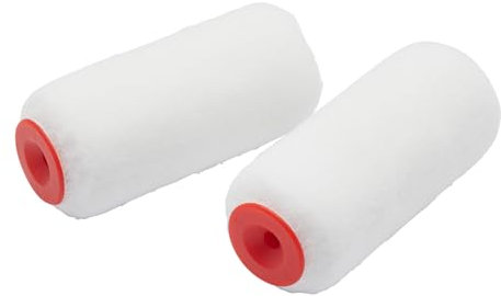 ProDec Advance 4 inch Twin Pack Medium Pile Ice Fusion Jumbo Mini Paint Rollers for an Ultra-Smooth Finish Painting with Emulsion and Satin Paints on Interior Walls, Ceilings, Wood and Metal, 4
