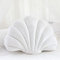 Muschelkissen, Muschelform, niedliches Muschelkissen für Sofa, Bett, Couch, Stuhl, Zuhause, Wohnzimmer, Schlafzimmer, Büro, Bodenkissen (33 x 25,4 cm) (weiß)