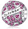Geburtsstein Charm-Anhänger 925 Sterling Silber Birthstone Bead Charm Anhänger Openwork Perlen Charms für Europäische Armbänder Halsketten Schmuck Geschenk für Mädchen Frauen