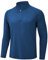 TACVASEN Herren Jogging UV-Schutz Sonnenschutz Fitness Shirts Laufen Outdoor mit Stehkragen (L, Marineblau)