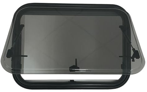Beachtiful Wohnmobil Notausgangsfenster | Wohnmobil Fensterersatz | mit Fliegengitter und Jalousien | Notausgangsfenster für Wohnmobil, Camper, Anhänger | für 30 bis 80 mm Dicke Wände,70x50cm