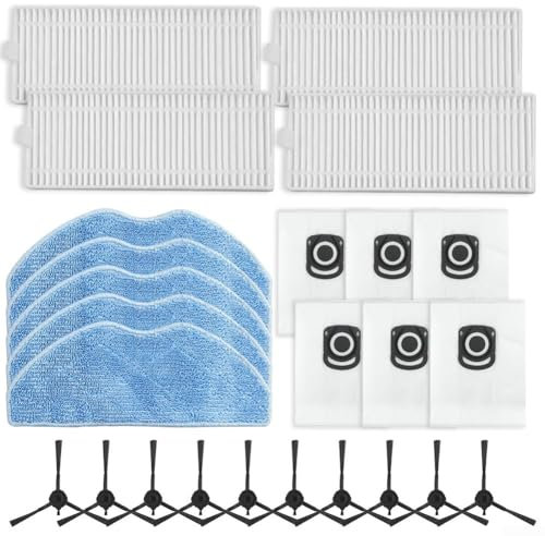 Set di accessori per X-plorer Serie 75 S+ RG8597W Robot Aspirapolvere - Filtri, panni, sacchetti per la polvere, spazzole laterali (Set B)