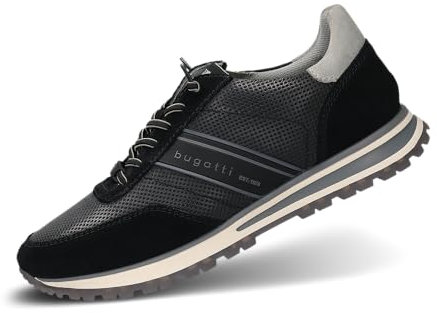 bugatti-Herren-Schnürer-331-AG808,Black/Black,43