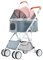 PJDDP 3 in 1 Hundewagen, Haustier-Kinderwagen – Hunde-Kinderwagen Für Mittelgroße Hunde Und Katzen, Hundebuggy Mit Klappfunktion, Tragbarer Haustier Kinderwagen,Rosa