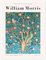 The Woodpecker No. 63 Poster von William Morris 50 x 70 cm Türkis Werbeplakate Wanddeko