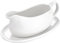 SAROAD Saucière et Soucoupe 14 Oz, Saucière en Céramique avec Plateau pour Vinaigrettes, Lait, Sauces Chauffantes, Crème, Bouillon, Blanc, Installation Facile