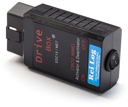 FilWas Drive Box OBD2 Désactivateur/activateur d'immobilisation compatible uniquement avec EDC15/ME7 Immo Off en appuyant sur un bouton