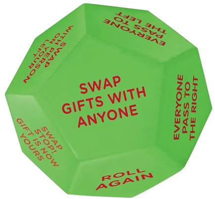 Weihnachts-Würfelspiel, Weihnachtswürfelspiel | Austauschspiel mit 12 verschiedenen Seiten | Kleine Würfel aus PU, Würfelspiel, lustige Würfelspiele für Frauen und Männer