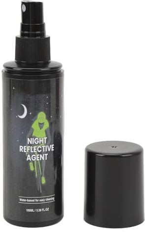 PUNELE 2x100ml Fluorescent Green Glow In The Dark Spray Paint, Long Lasting Reflective Glow, High Visibility, Ideal For Cyclists & Workers