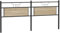 vidaXL Tête de lit chêne Sonoma 193 cm Bois d'ingénierie et Acier, Panneau de tête, tête de lit pour lit Double, tête de lit Double