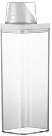 ZBIianxer Praktische Waschmittelbox Für Pulver Und Flüssige Nachfüllbare Waschmittelspender Pulverspeicher Leerer Behälter