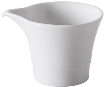 Huangj-0527 Séparateur de Graisse ﻿ Saucière en céramique Blanche de 1,7 oz Saucière en Porcelaine sans poignée pour Vinaigrette, Jus de Rôti