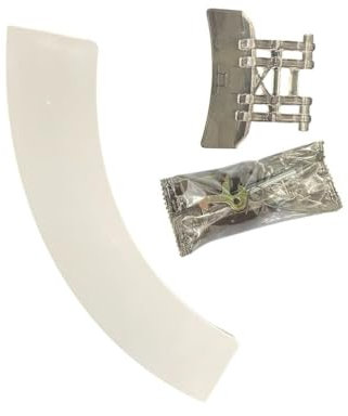JCSPARES® - Kit Completo | Maniglia Oblò + Supporto + kit montaggio per Lavatrice Compatibile con Electrolux Compatibile con Rex Compatibile con Aeg