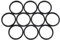 Einzelne Auswahl an O-Ringen aus NBR70, 1-40mm Innendurchmesser, Dichtungsringe (2 Stück, 50x3)