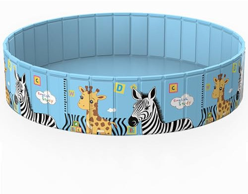 Grande piscina rotonda per famiglie, non gonfiabile, piscina facile da impostare per bambini, adulti, cani da compagnia, piscina per esterni, giardino, cortile, feste estive in acqua (120 cm)