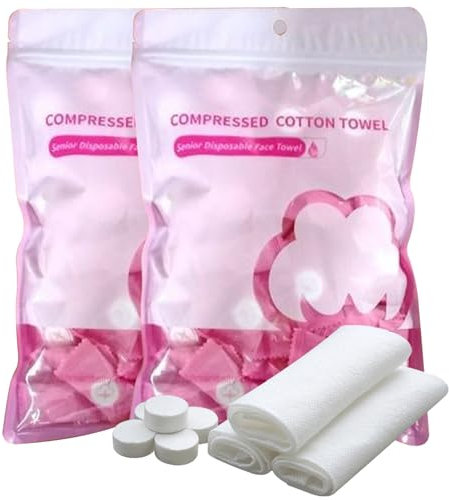 200Pcs Compressed Towel Tablets, Soft Mini Disposable Face Towel, Compact Portable Compressed Towels for Outdoor Travel Camping Sport Hotel Beauty Salon