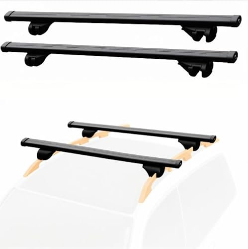 KEYLEON Dachträger mit Querträger für BMW X1 iX1 U11 2022 2023 2024, Barrenlänge 135 cm Relingträger für Fahrradträger Dachboxen oder als Skihalter ür offene Dachrelinge,Black