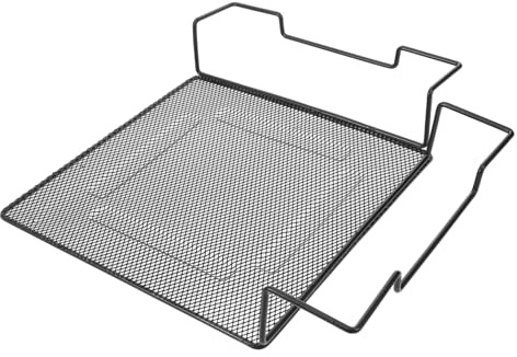VALICLUD Eckregal aus Eisen für Pflanzen und Sundries Stabiles Schwarzes Metall mit Quadratischer Form als Hängendes Aufbewahrungsregal für Balkon und Innenraumdekoration