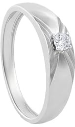Satfale Jewellers IGI-zertifizierter Diamantring für Herren aus echtem 925er-Sterlingsilber mit E-F-F-F-Farbe, VVS-Klarheit, Laboranbau