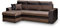 mb-moebel Ecksofa Sofa Eckcouch mit Schlaffunktion und Bettkasten Ottomane Schlafsofa Bettsofa Polstergarnitur Wohnlandschaft - Tommy (Ecksofa Links, Braun)