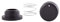 Franke Manopola Molla Piano Cottura DHM3022 DHM6044 FHM6044 FHM7054 FHMR3022, Acciaio Inossidabile, Black