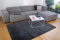 floor factory Gabbeh Teppich Karma anthrazit grau 200x290 cm - handgefertigt aus 100% Schurwolle