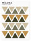 MILUKA Wandtattoo Kinderzimmer Deko Dreiecke - Wandsticker Kinderzimmer Jungen Geometrische Forme Wandtattoo Babyzimmer Deko - Wandaufkleber Kinderzimmer Mädchen oder Junge - Senfgelb 52 Stück