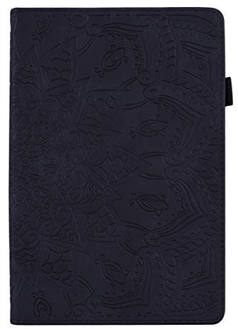 Pefcase iPad Mini 6. Generation, iPad Mini 7,9 Zoll, Mini 2/Mini 3/Mini 4/Mini 5, PU-Leder, leicht, dünn, mit mehreren Betrachtungswinkeln, Kartenhalter für iPad Mini 2/3/4/5/6, Schwarz