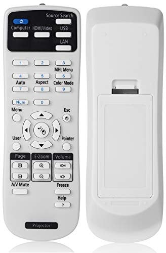 AuKing Projector Remote Control for Epson EB-108 2042 2142W 2247U 960W 970 980W 990U S39 S41 U42 W05 W140 W39 X39 X41 X450 S04 S130 S300 S31 U04 U130 U32 W04 W130 W31 W32 X04 X130 X300 X31 X350 X36