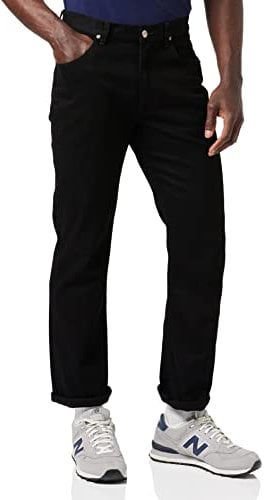 Lee Men's BROOKLYN STRAIGHT Jeans, CLEAN BLACK, 32W / 30L