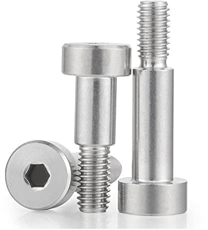 304 Tornillo de tapón de acero inoxidable, límite de hombro del eje del hombro M6, esperando torneado alto, tornillo hexagonal interno- 8 * 10 * M6 (giro) -4pcs