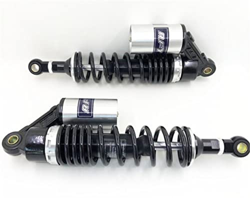 Hegeiisy 340mm 13.38 pollice 7mm Molla Universale Moto Ammortizzatori Posteriore Sospensione ATV Quad Scooter Dirt Bike Per 50cc 75cc 90cc 125cc 150cc 250cc 300cc Argento Nero