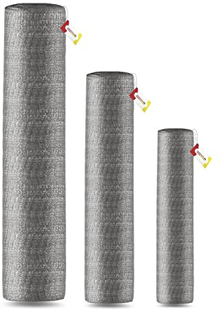 Seiletech.de Sichtschutz 60 g/m² | Höhe 100 cm | 100 m | Schattierwert 55% | Grau | Sichtschutzstreifen | Für Balkon, Garten, Terassen | Windschutz | Sichtschutzzaun | Gartenzaun | Zaunblende | 1 m