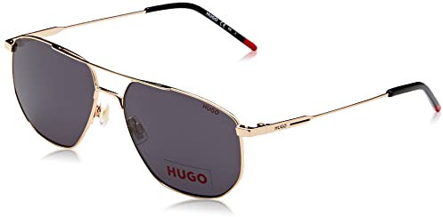 HUGO HG 1207/S Brille, Gold, 58 für Herren, Gold