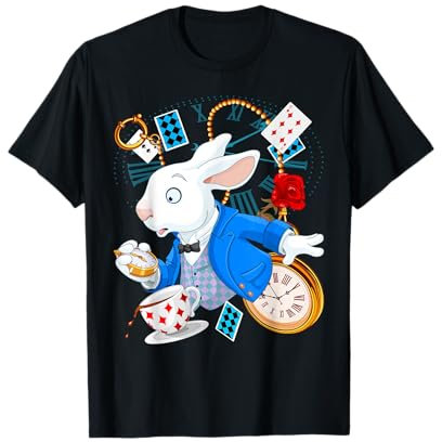 Alice im Wunderland T-Shirt – Weißes Kaninchen-T-Shirt T-Shirt