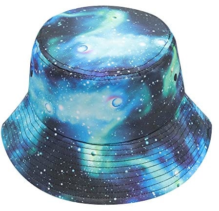 ZLYC Männer Frauen Sommer Fischerhüte Obst Hut, Blau (Galaxy Blue), One Size