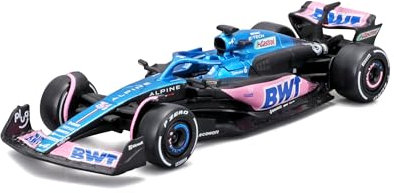 Bburago - Renault Alpine A523 Pierre Gasly #10 2023 - Maqueta Realista de Coche a Escala 1:43, conducido por Pierre Gasly, Licencia Oficial Renault, Edad Recomendada 3+ años