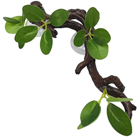 Reptilien Dekoration Terrarium Pflanze Ecke Klettern Zweig Saugnapf Aquarien Künstliche Baum Pflanze Für Bartharz Baum Wurzel Ornament Reptilien Umwelt
