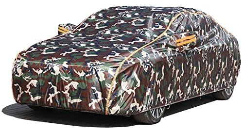 Autoabdeckung für Toyota IQ, Kratzfeste und langlebige Outdoor-Autoplane mit Fester Passform, Winddicht und UV-Schutz (Autoabdeckung x 1, Aufbewahrungstasche x 1, Zahlenschloss x 1)
