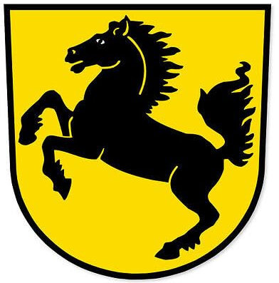 WildeBabsKLBT Stuttgart Germany Coat of Arms K706 Hochwertiger Premium Autoaufkleber Sticker Aufkleber selbstklebende Folie 12 cm