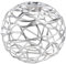 Hemobllo Pcs Hollow Silver Wire Detail Lampshade Metal Iron Ceiling Lampshade for Living Room
