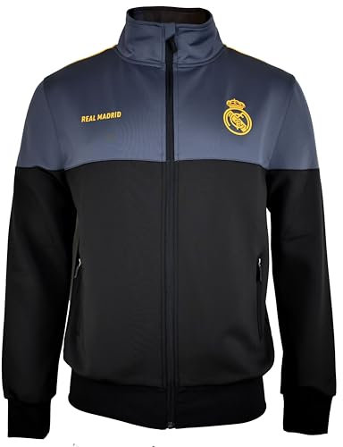 Real Madrid Unisex Plus Sweatshirt, Schwarz, M-XXL