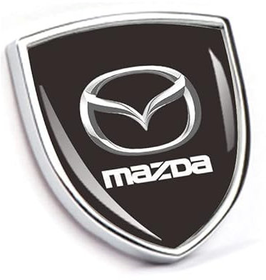 MMHGFIR 3D car Sticker Autoabzeichen Emblem, für Mazda CX-5 CX5 2017-2023 3D Metall Chrom Selbstklebende Logo Emblem Außendekoration Zubehör