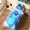 Disney Stitch Bettbezug Set für Mädchen & Teenager, Kinder Bettwäsche - verschiedenen Größen (Blau Stich Einzel)
