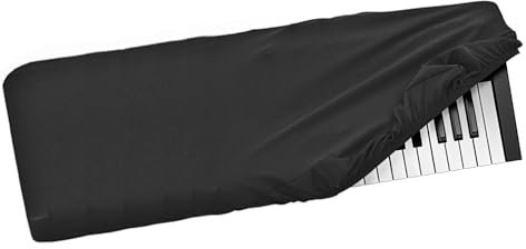 Musiin 49 keys piano keyboard dust cover, compatible with Native Instruments A49,M-Audio Oxygen 49,Roland A-500PRO, Deluxe Chinlon Dustproof & Anti-scratch, Silky Feel & Tailored Design